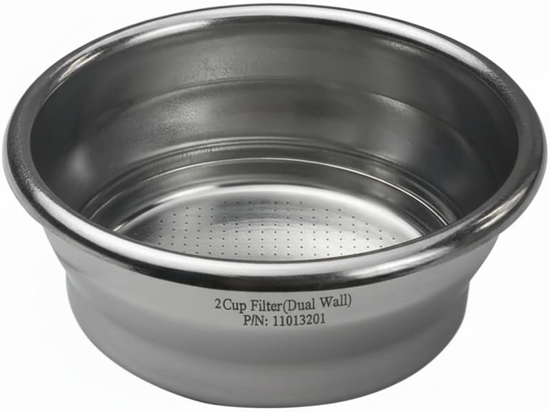 Chengtech Stainless Steel Coffee Filter,54mm Double Cup Espresso Filter Basket (Dual Wall/Pressurized) Compatible with BREV 820/840/870/875/878/879/880/450/550 - Image 1